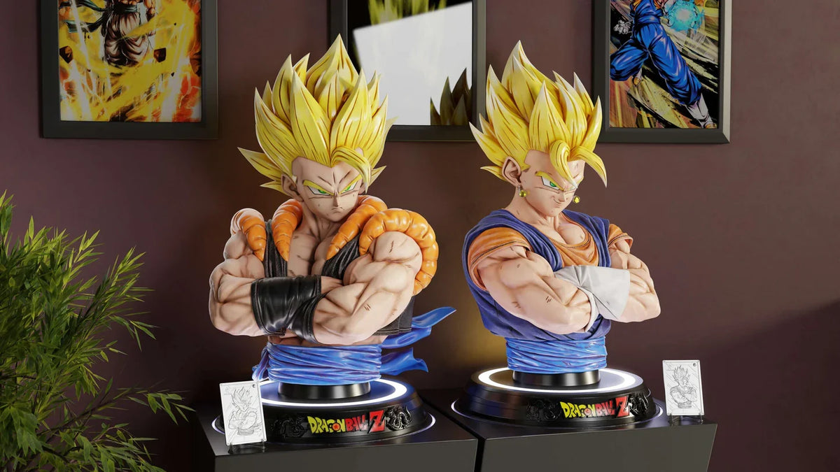 KDC Studio Vegito and Gogeta 1:1 busts together