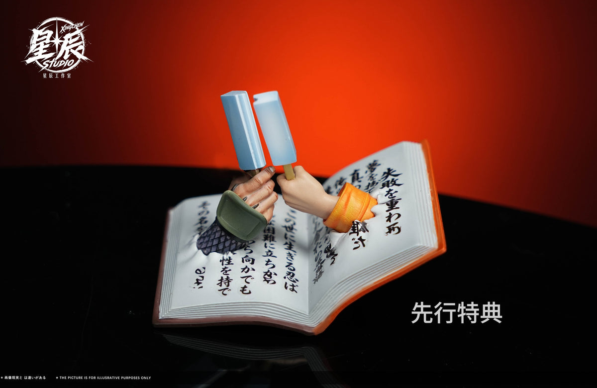 Naruto - Xing Chen Studio Jiraiya and Naruto 1/6 resin statue - dimensions 43cm x 27cm x 23cm - DaWeebStop