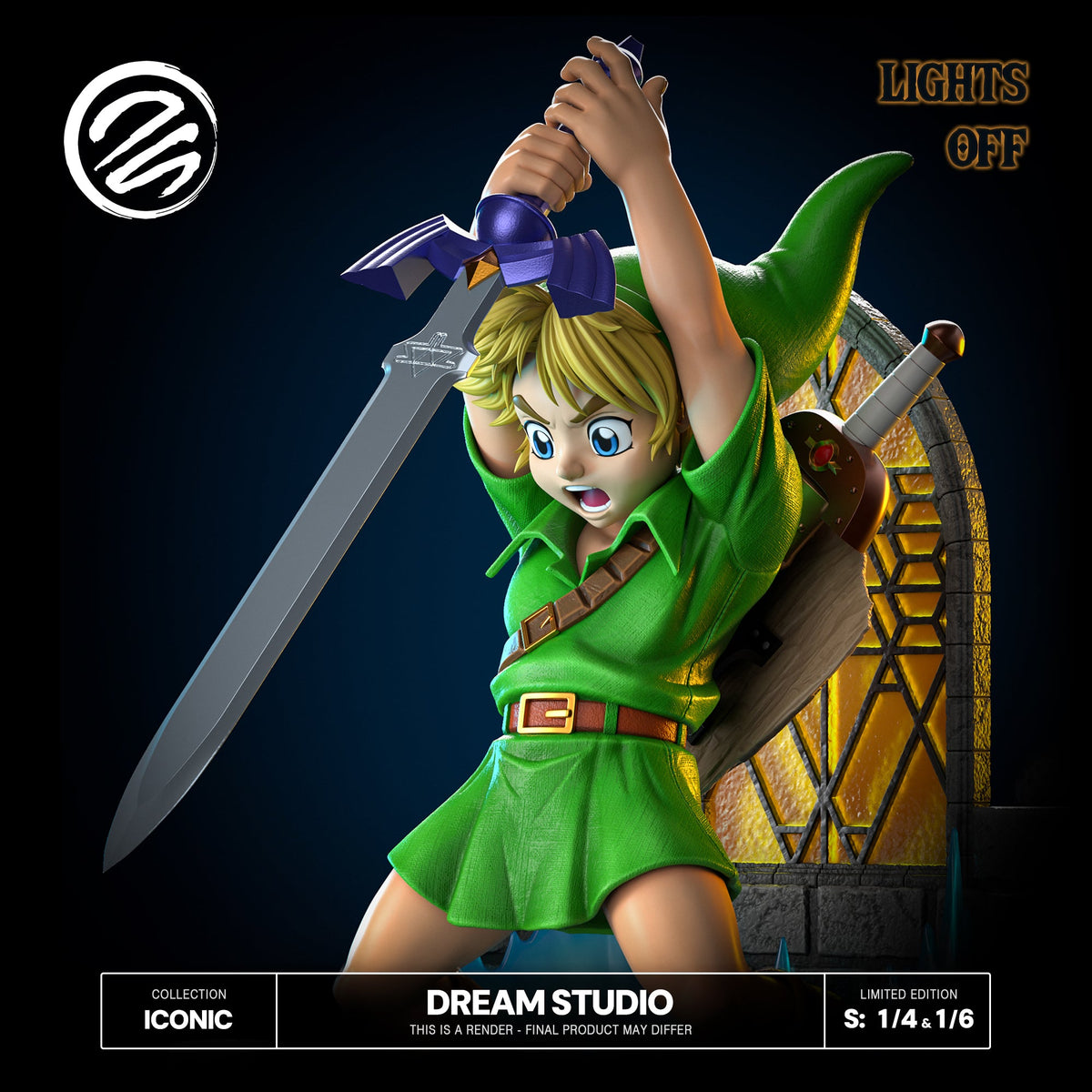 Dream Studio Link Pulling the Master Sword 1/6 resin statue