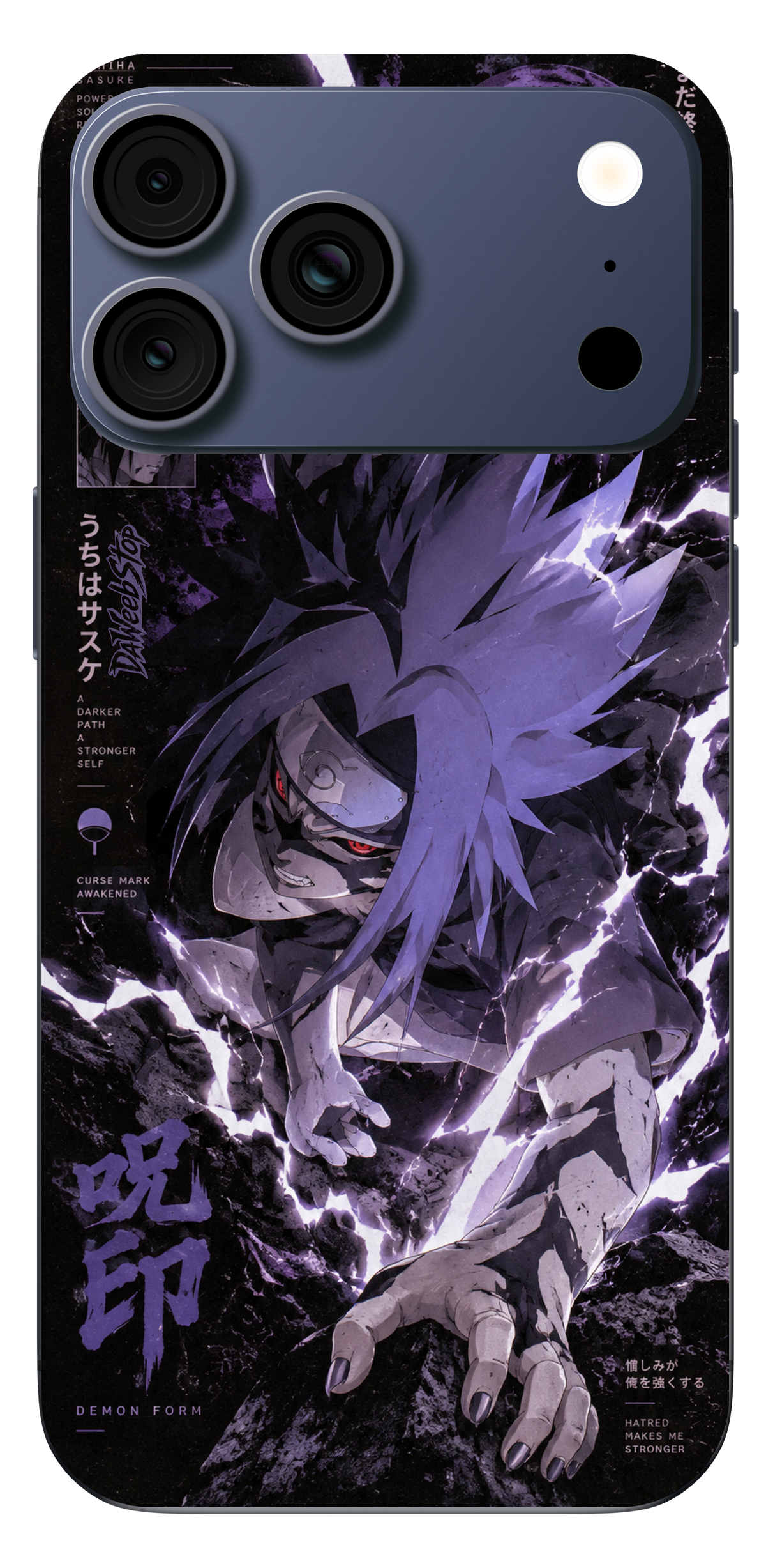 Sasuke Curse Mark phone case artwork