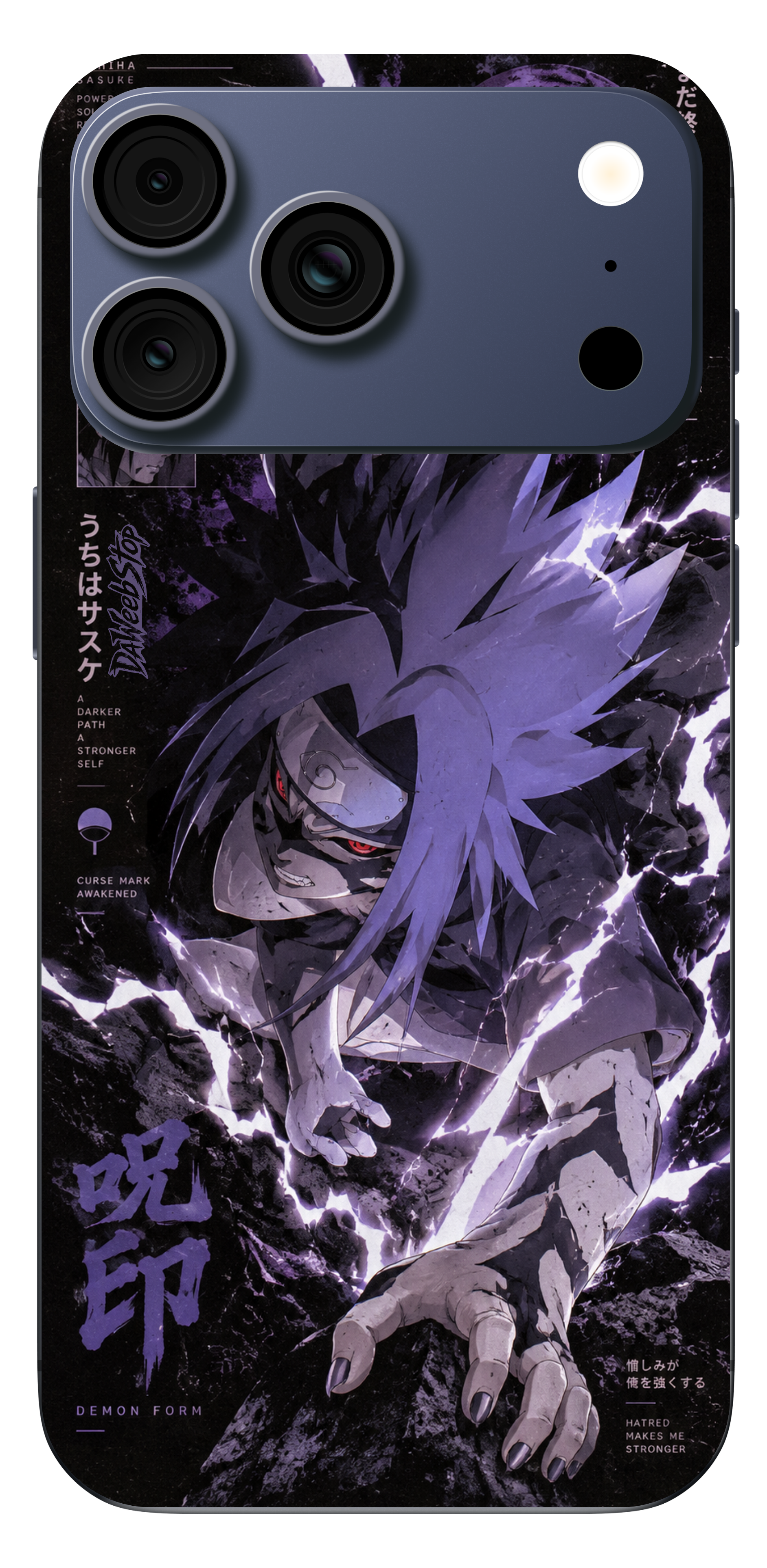 Sasuke Curse Mark phone case artwork