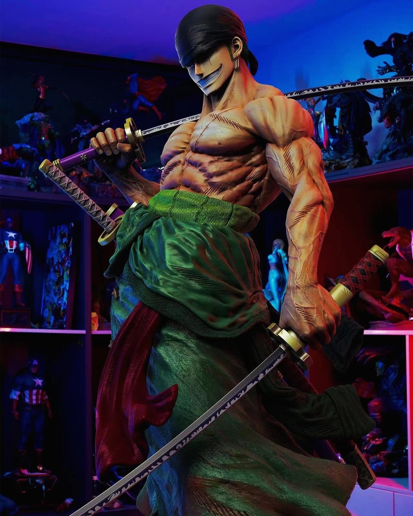 One Piece - Super Bomb Studio 1/1 Scale Zoro Statue