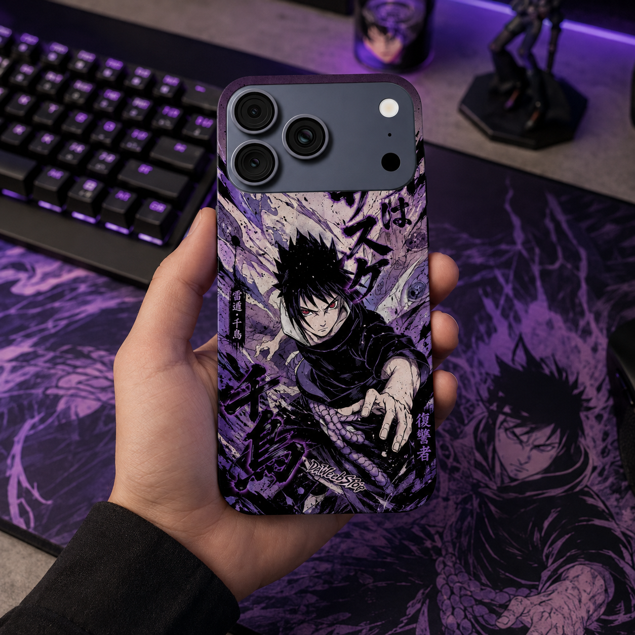 Naruto - Sasuke Uchiha Chidori Anime Phone Case