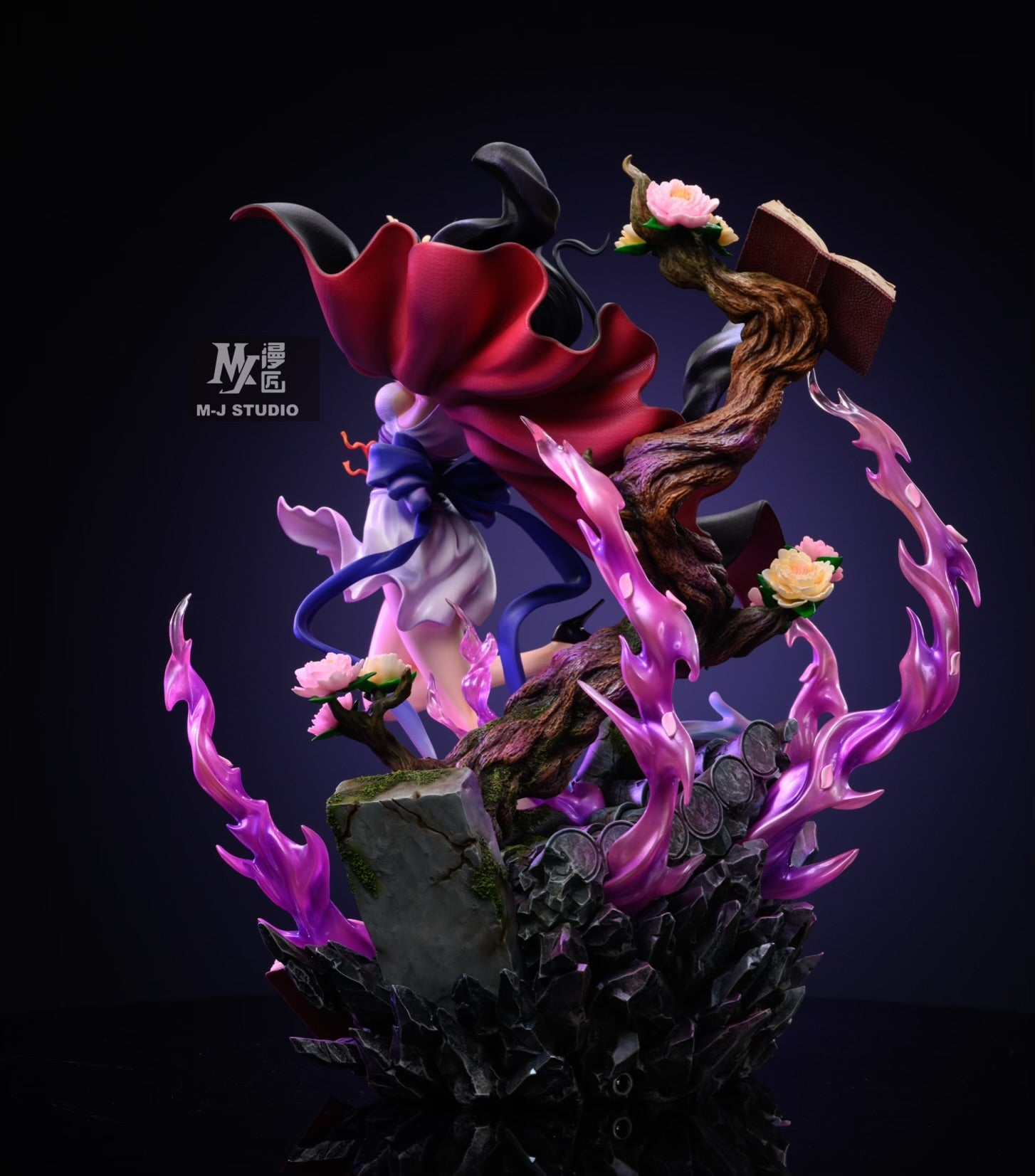 One Piece MJ Studio Nico Robin LED resin statue - back view