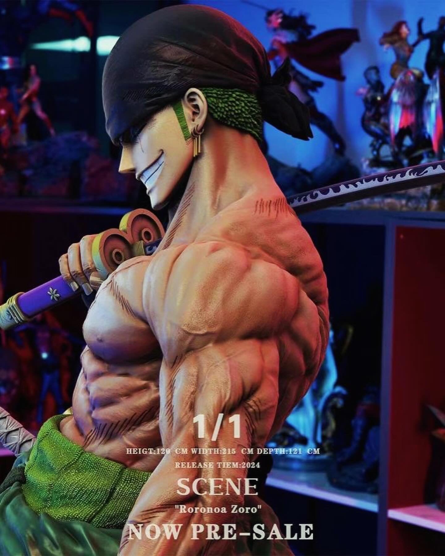 One Piece - Super Bomb Studio 1/1 Scale Zoro Statue