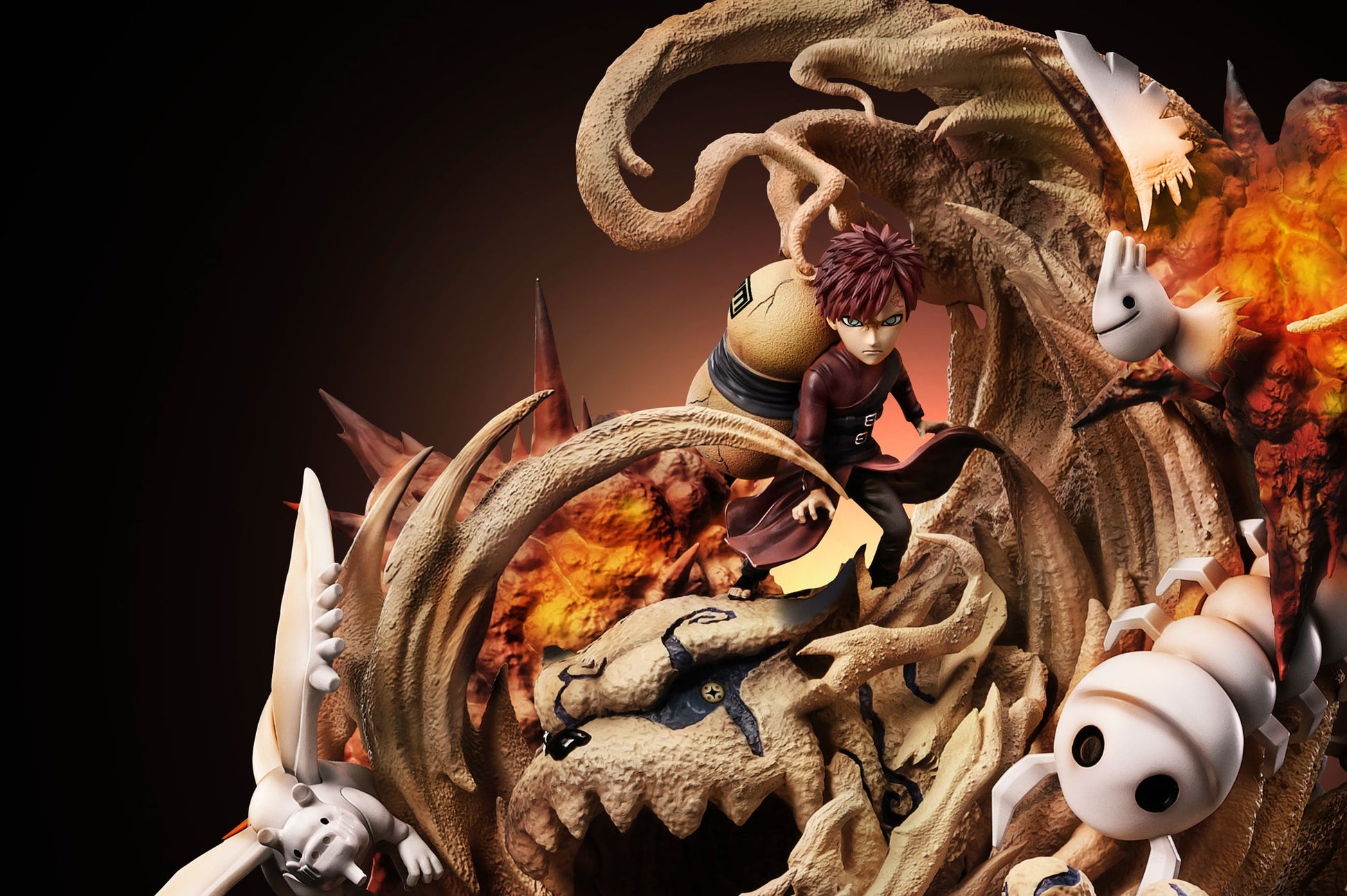 Naruto G5 Studio Gaara resin statue - detail