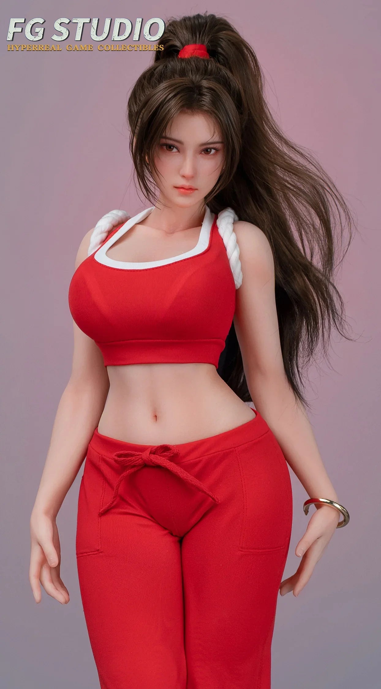 Mai Shiranui silicone statue front standing pose