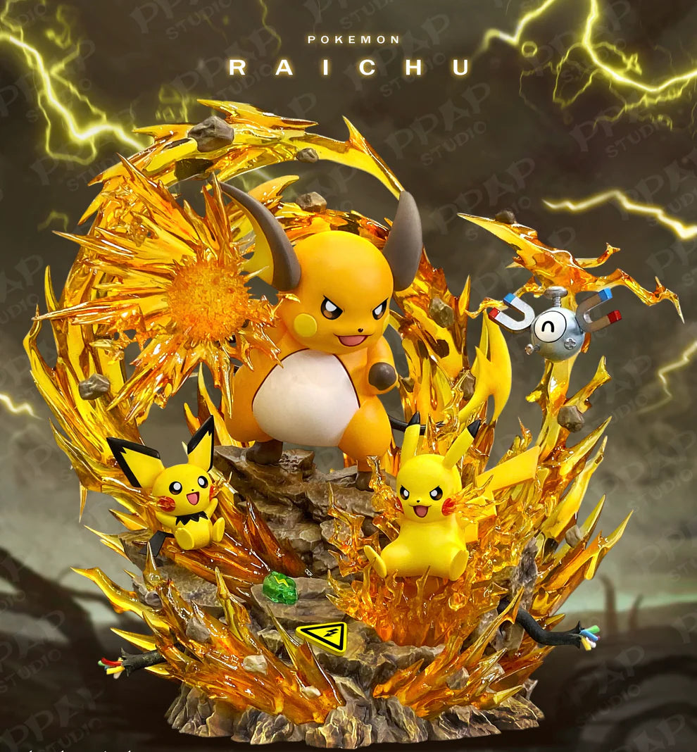 Pokemon -Pichu & Pikachu & Raichu & Magnemite