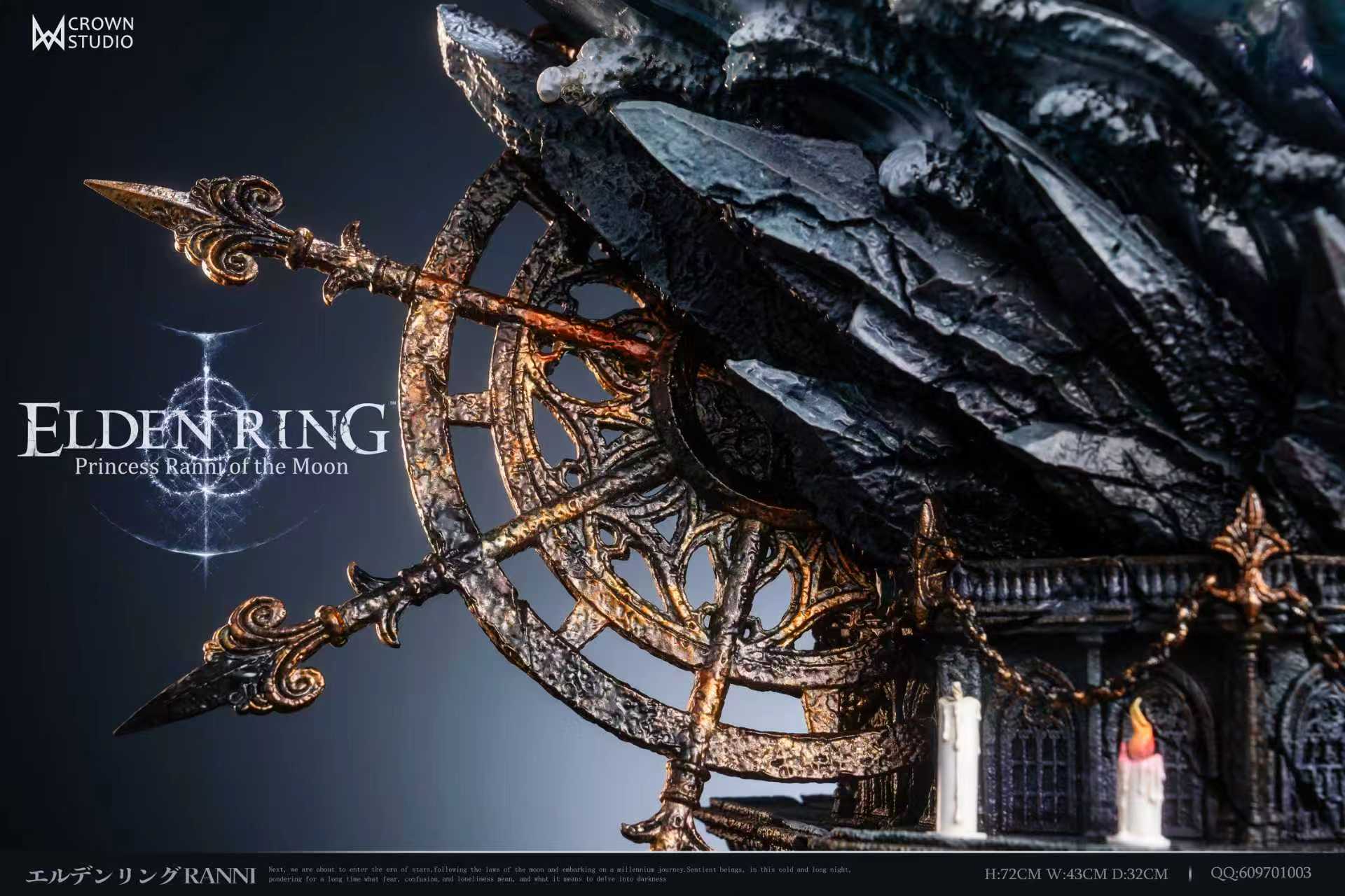 Elden Ring Crown Studio Ranni resin statue detail