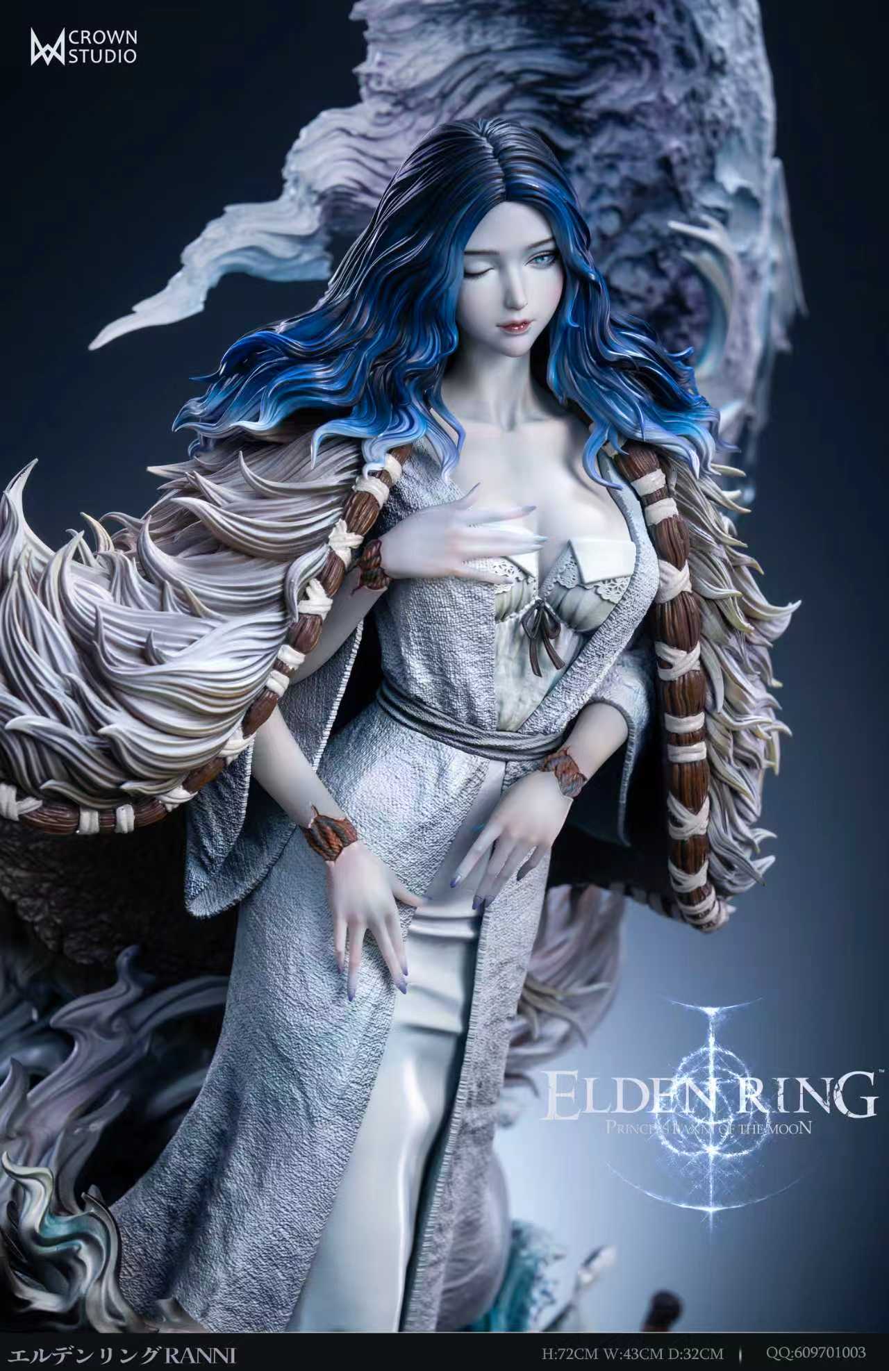 Elden Ring Crown Studio Ranni resin statue detail