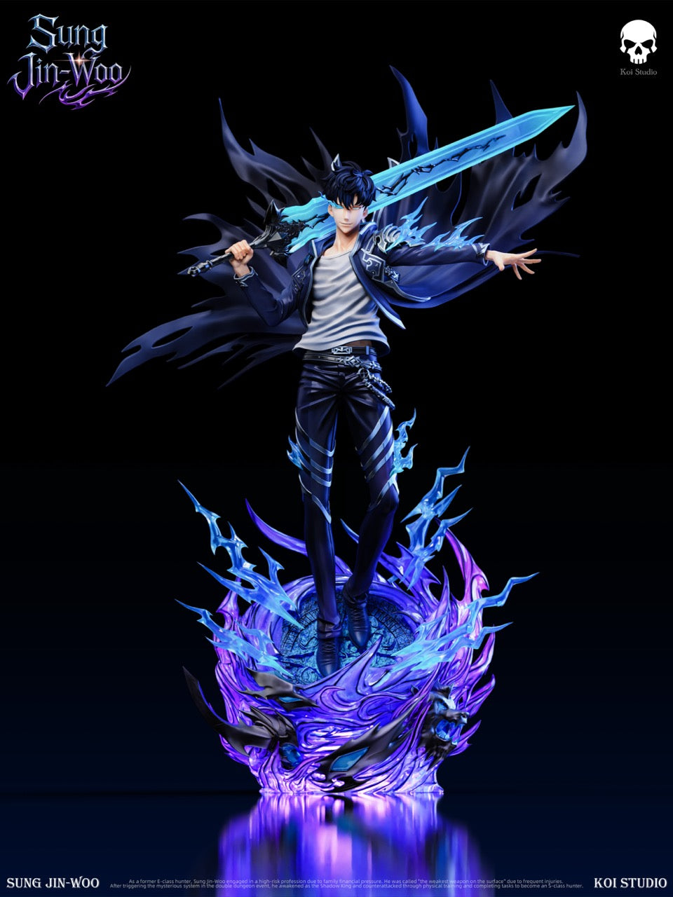 Solo Leveling KOI Studio Sung Jin Woo 1/6 LED resin statue - image 7