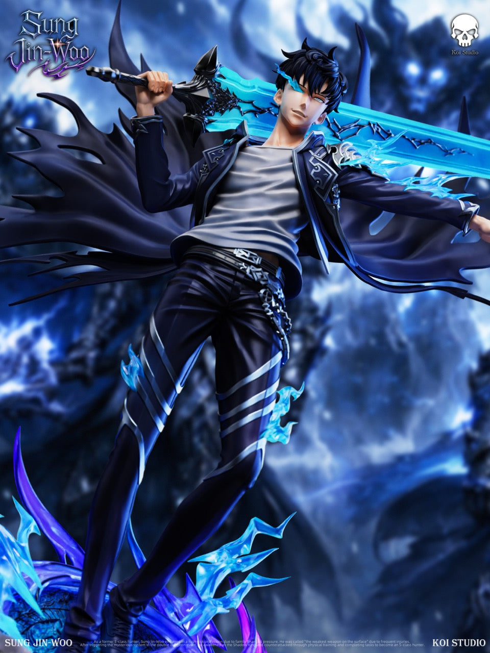 Solo Leveling KOI Studio Sung Jin Woo 1/6 LED resin statue - image 5