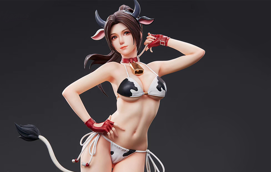 SNK Heroines Unique Art Mai Shiranui 1/4 scale statue Cow Costume - main view