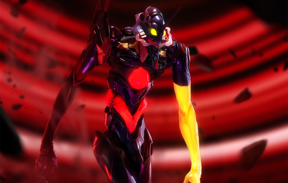 Evangelion Infinity Studio Unit-01 Awakening LED statue - main view