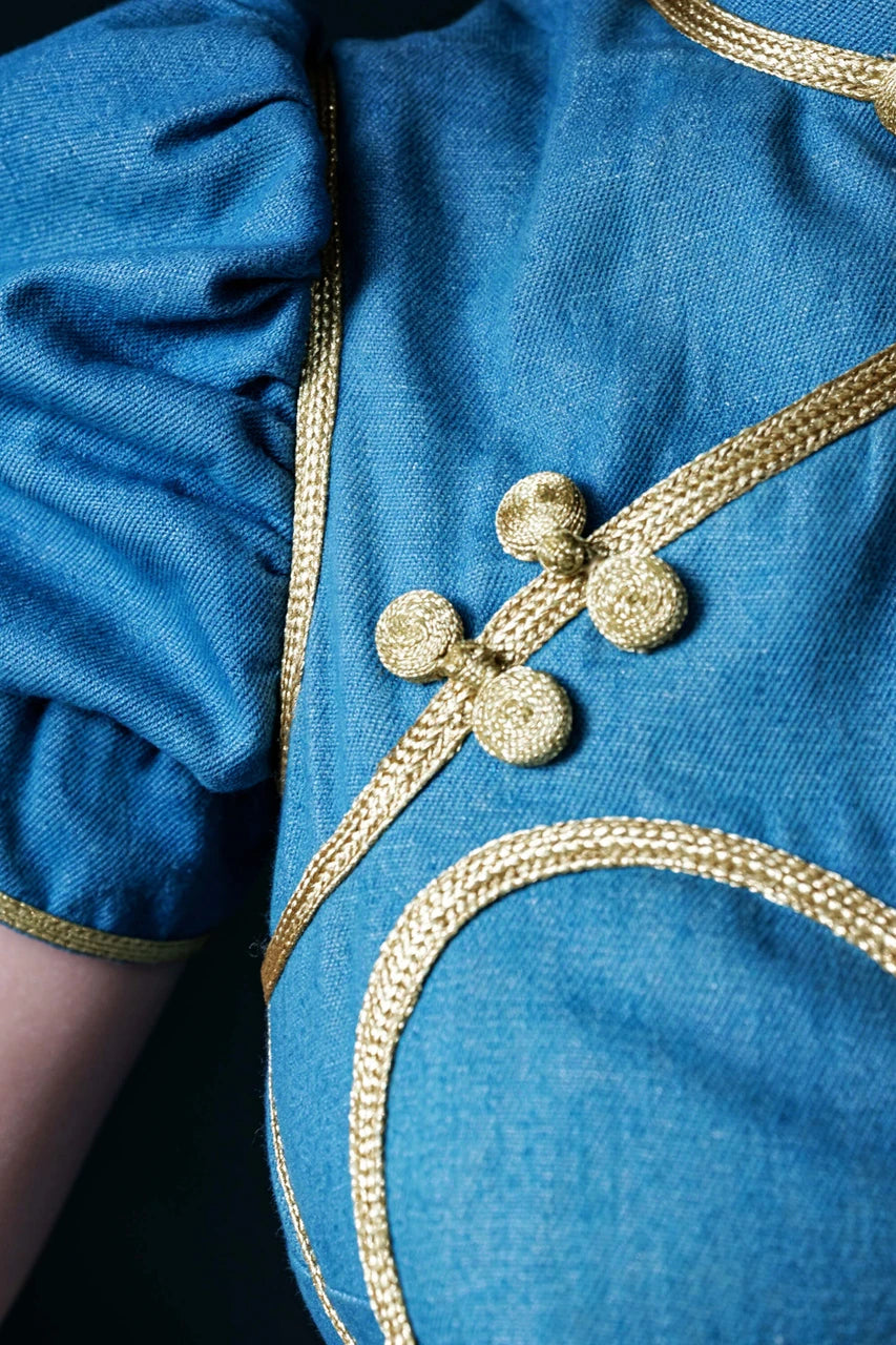 Chun-Li doll combat outfit detail
