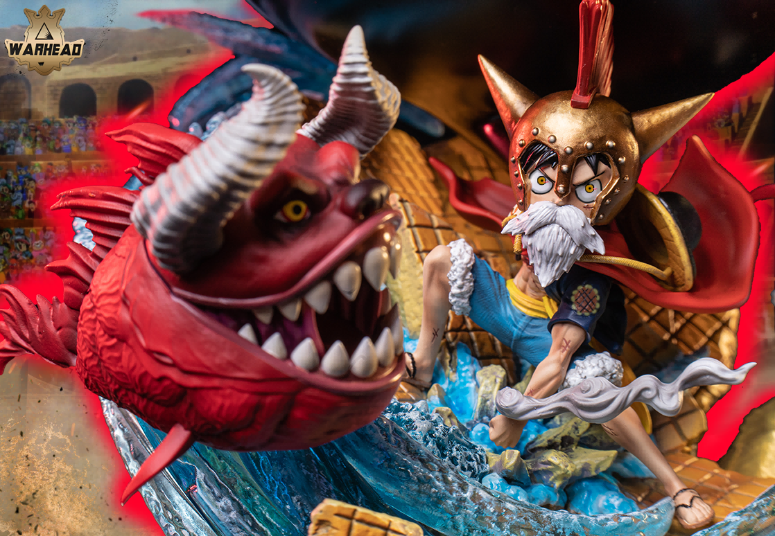 One Piece Warhead Studio Gear Third Elephant Gun Luffy resin statue - side view
