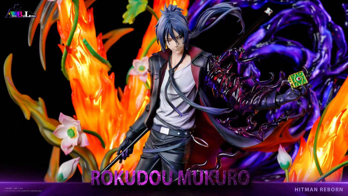 Mukuro Rokudo statue three-quarter view with Mist Ring