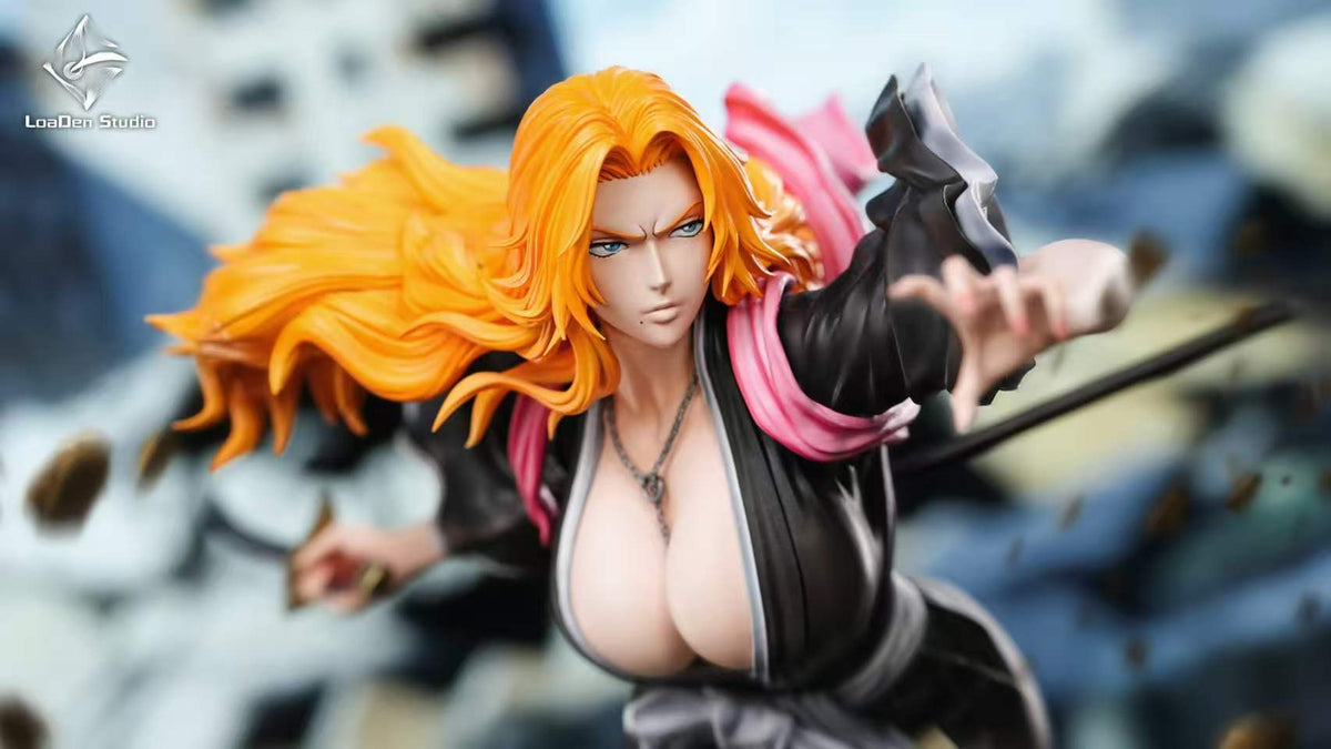 Bleach - LoaDen Studio Rangiku Matsumoto 1/6 resin statue - upper body close-up - DaWeebStop
