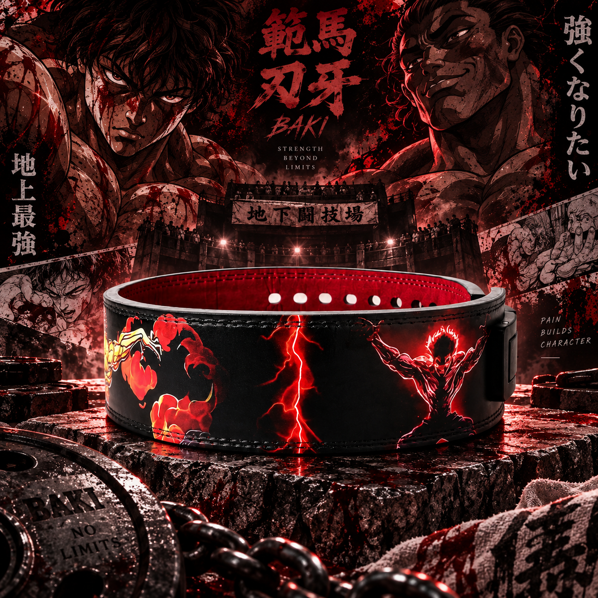 Baki Yuichiro Hanma Training Belt