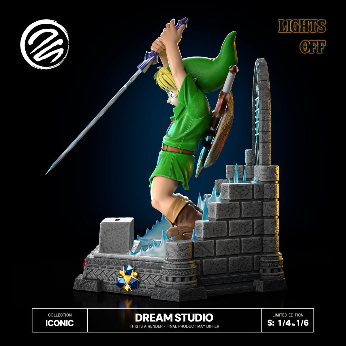 Dream Studio Link Pulling the Master Sword 1/6 resin statue