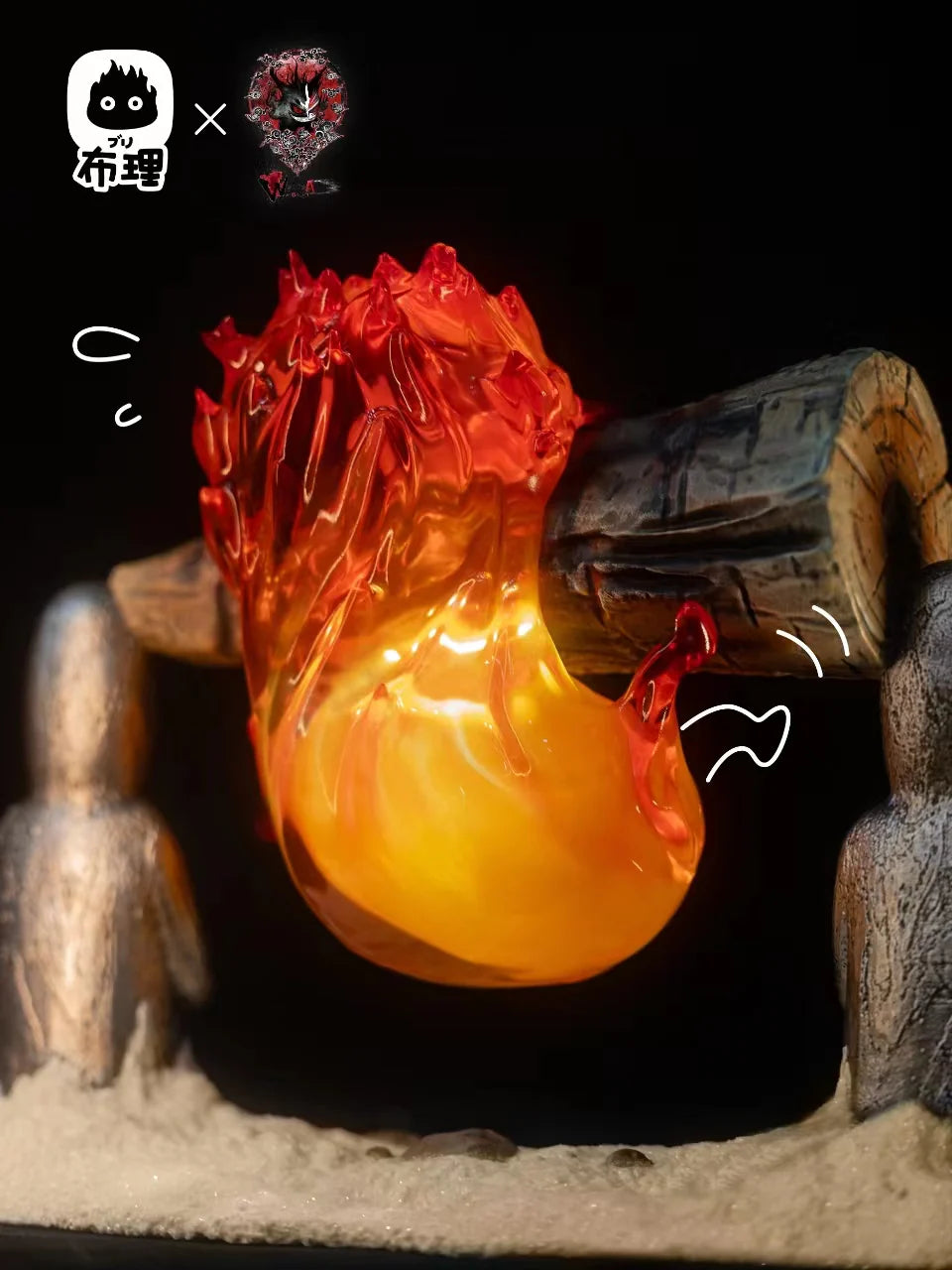 Studio Ghibli - Howls Moving Castle Buri x Weare A Design Studio Calcifer Resin Statue