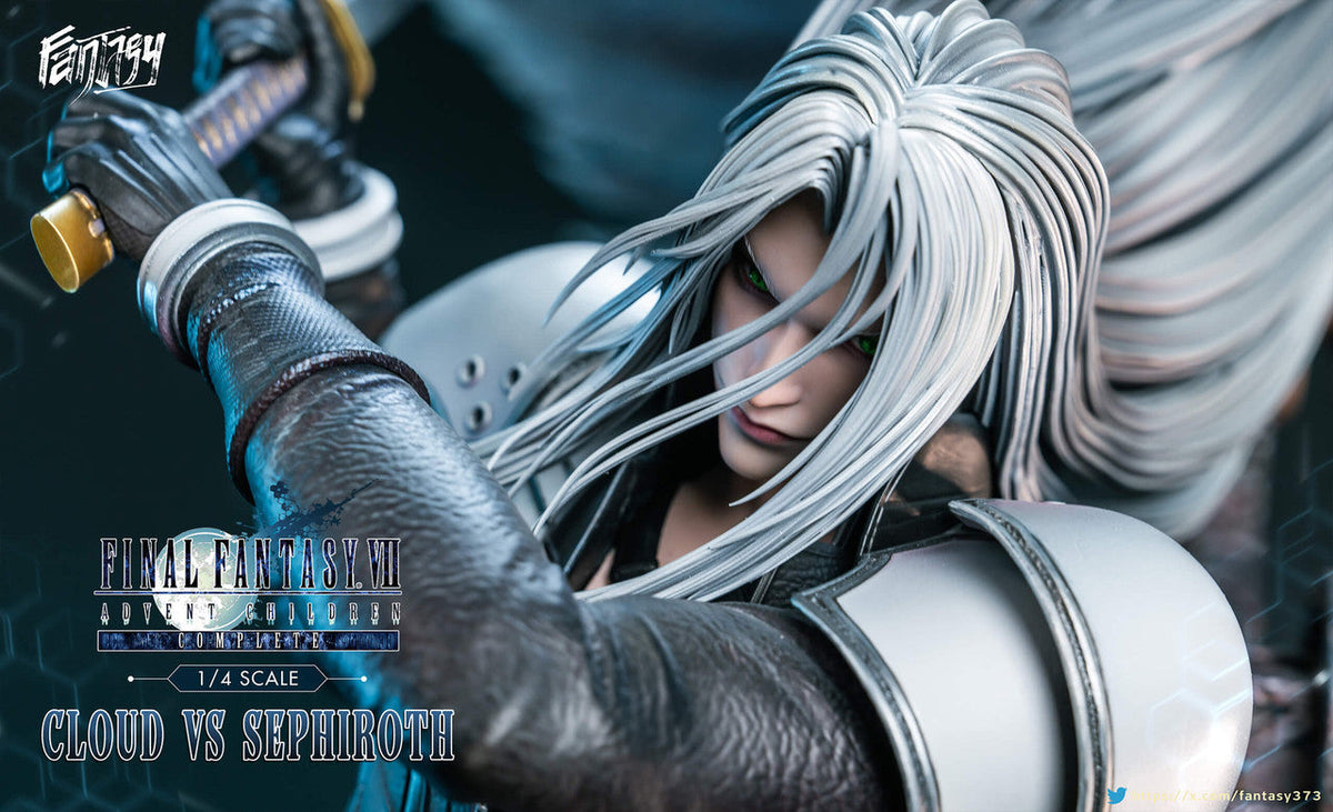 Sephiroth face and hair detail