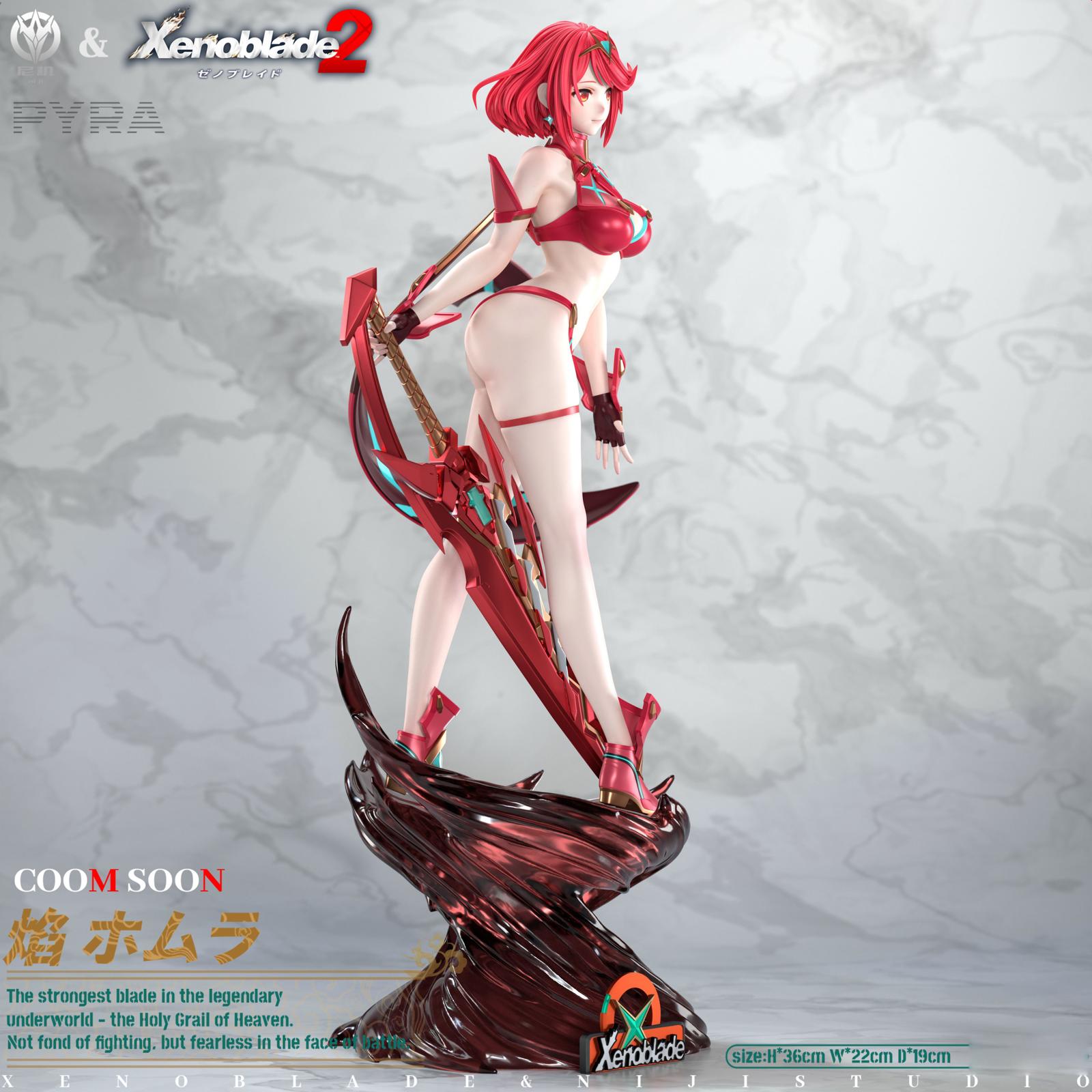 Xenoblade Chronicles 2 NiJi Studio Pyra resin statue - view