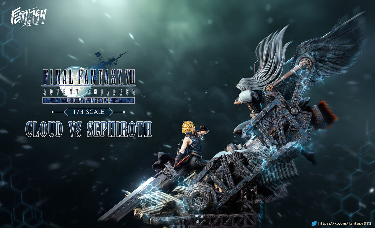 Cloud vs Sephiroth diorama full view