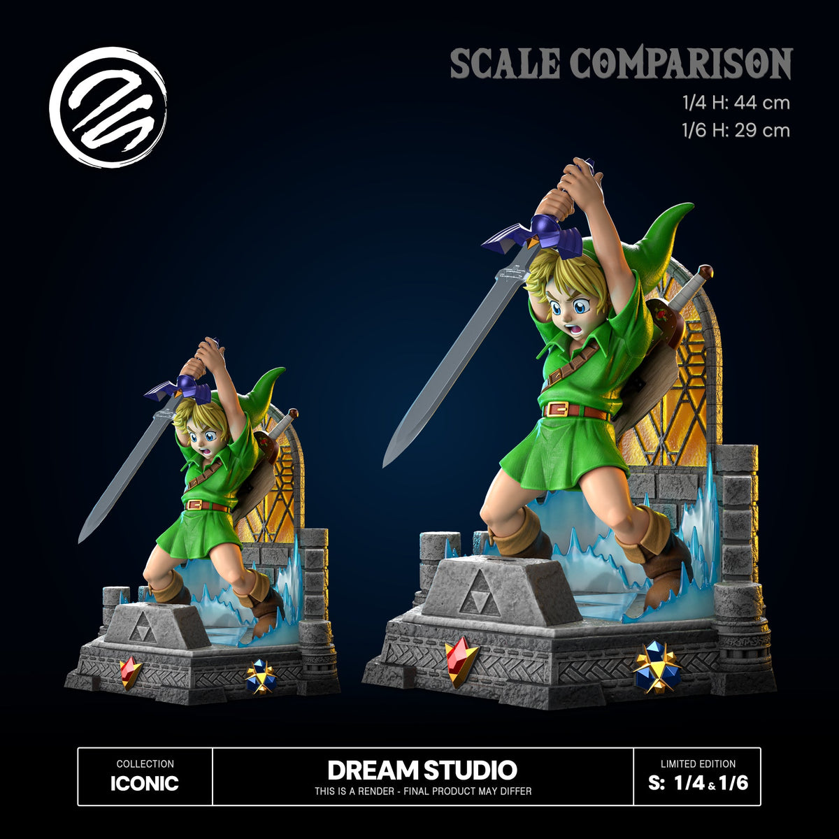 Dream Studio Link Pulling the Master Sword 1/6 resin statue