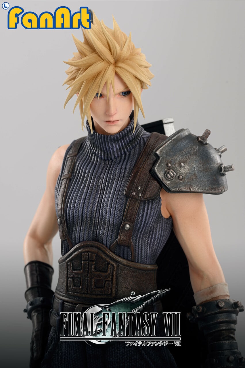 Fanart Studio Cloud Strife 1/3 statue detail
