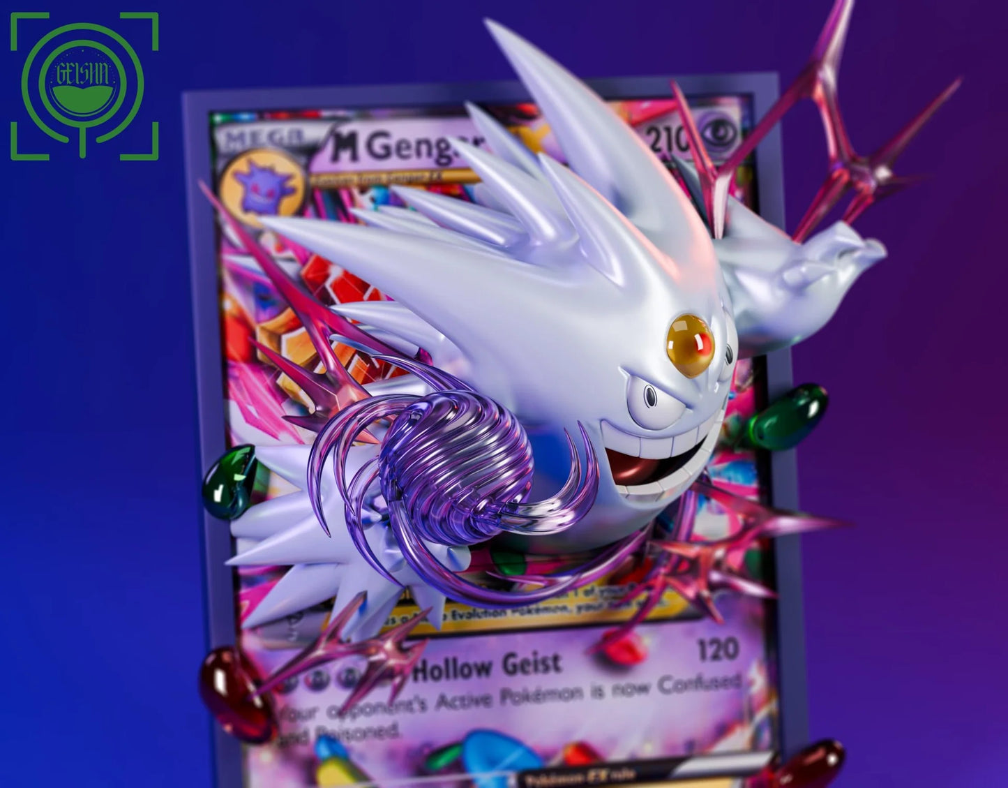 Pokemon - Geisha Studio Cards White Mega Gengar