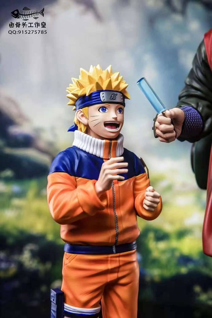 Naruto -Fish Bone Studio Jiraiya and Naruto