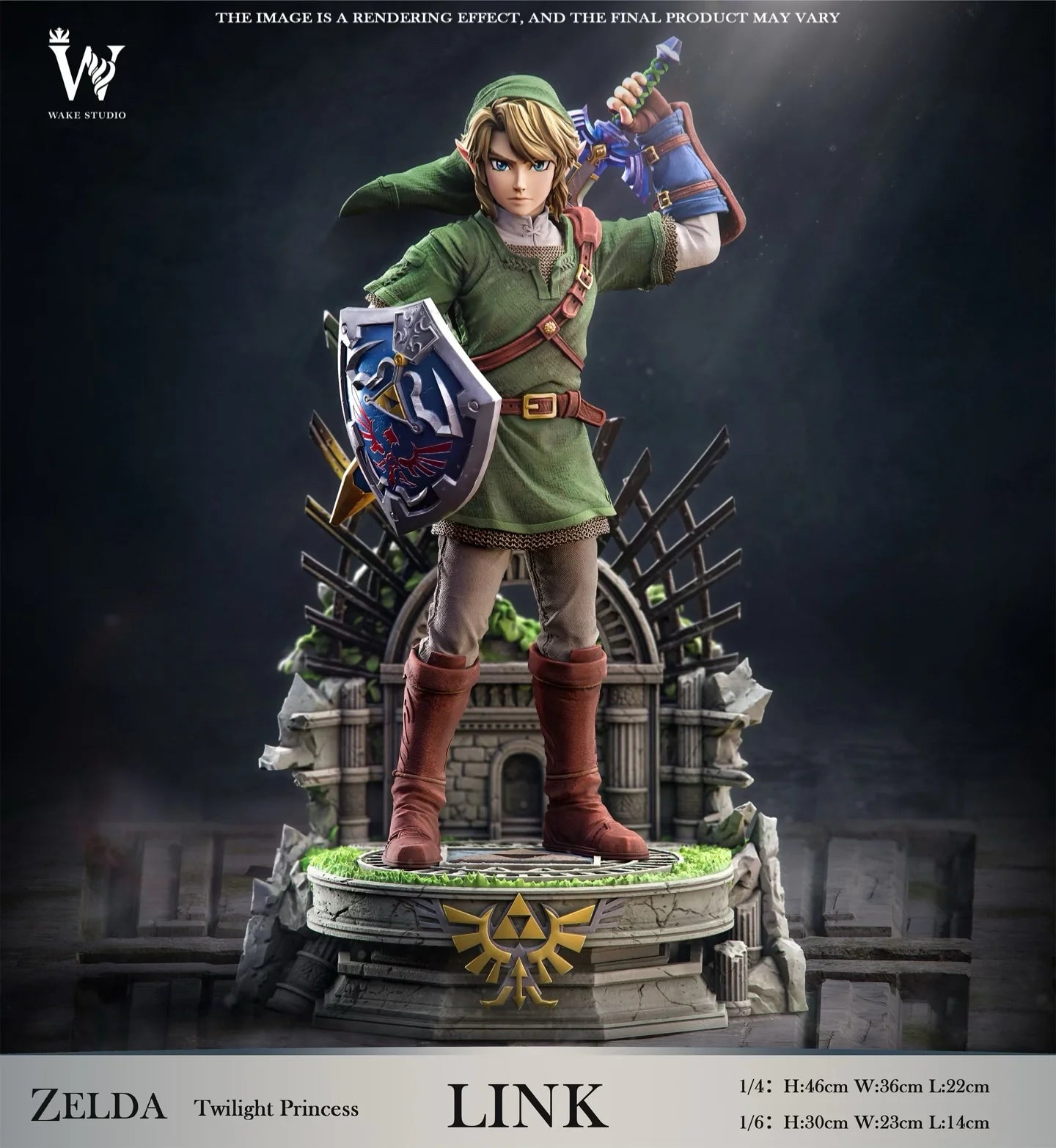 The Legend of Zelda - Wake Studio Twilight Princess Link Resin Statue