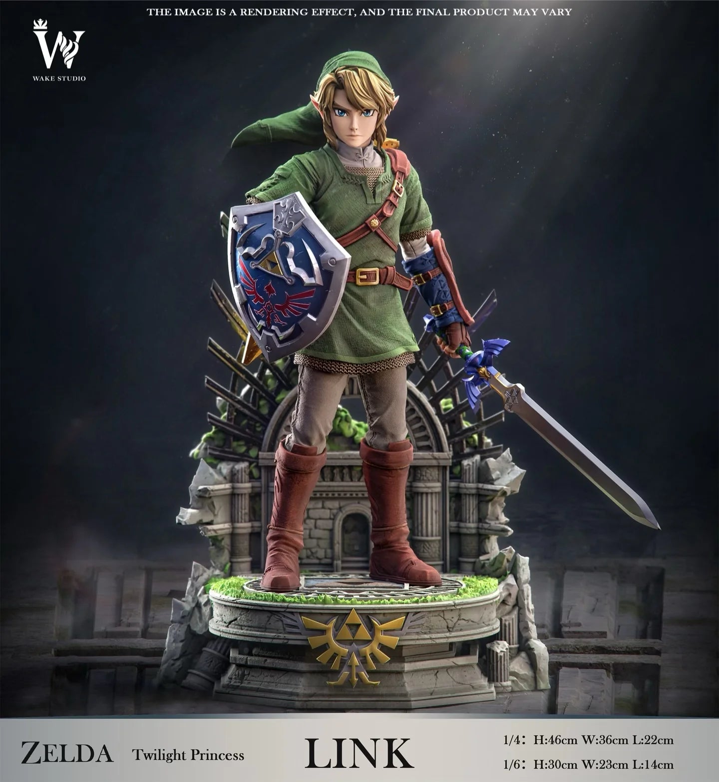 The Legend of Zelda - Wake Studio Twilight Princess Link Resin Statue