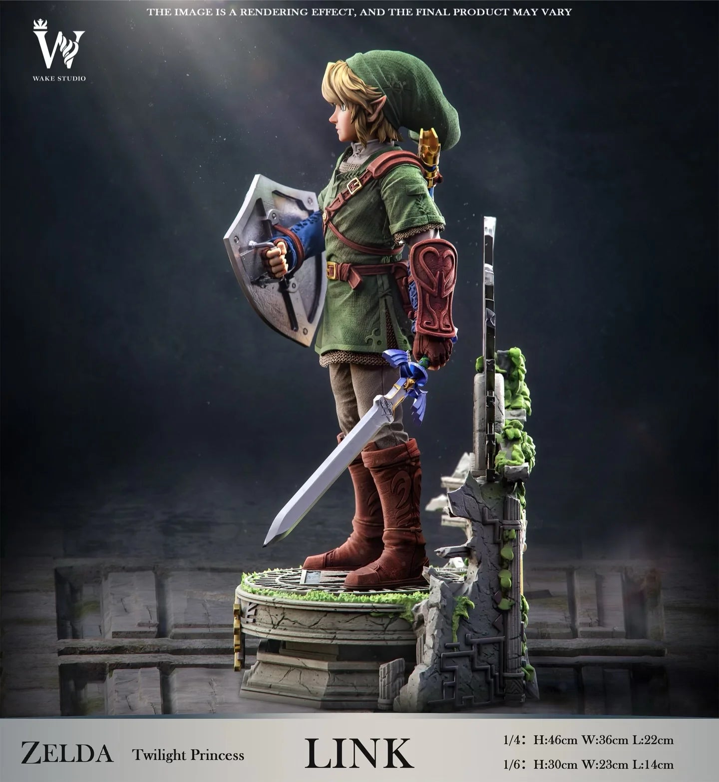 The Legend of Zelda - Wake Studio Twilight Princess Link Resin Statue