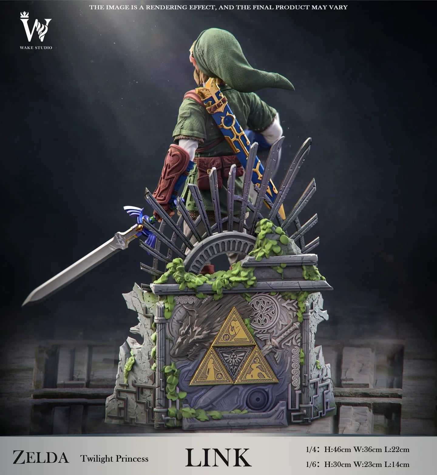 The Legend of Zelda - Wake Studio Twilight Princess Link Resin Statue