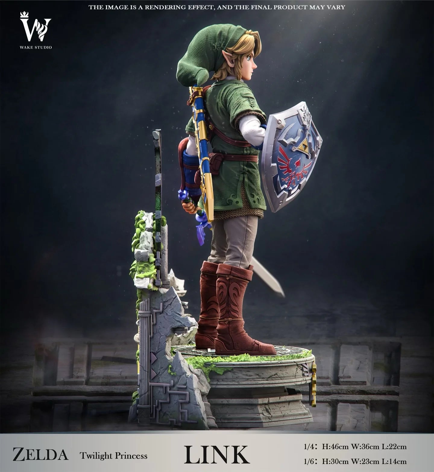 The Legend of Zelda - Wake Studio Twilight Princess Link Resin Statue