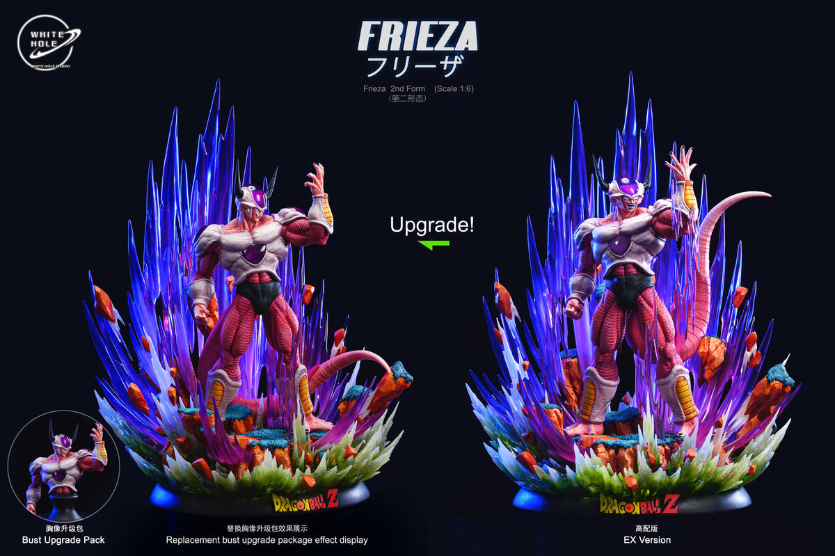 Dragon Ball - White Hole Studio Frieza 2nd Form 1/6 EX resin statue - EX version with bust upgrade pack display - DaWeebStop