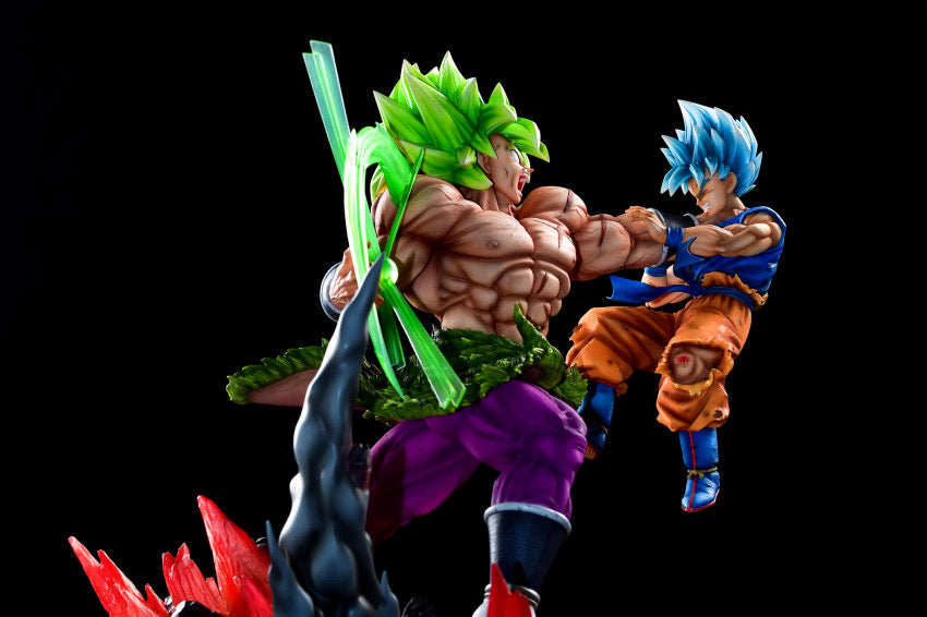 Figurine Broly vs Son Goku - Combat Épique - Dragon Ball