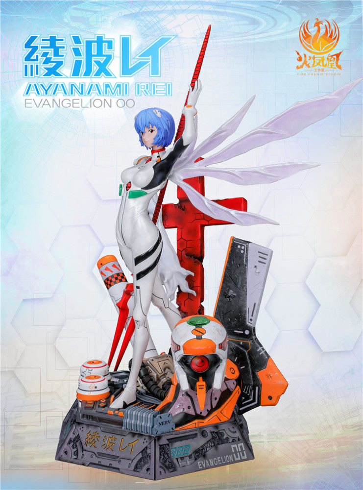 Evangelion - Fire Phenix Studio EVA Ayanami Rei Resin Statue - DaWeebStop