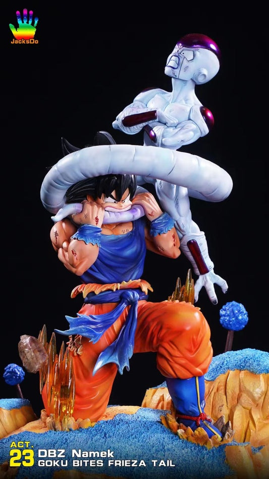 Dragon Ball - JacksDo Studio Goku bites Frieza's tail