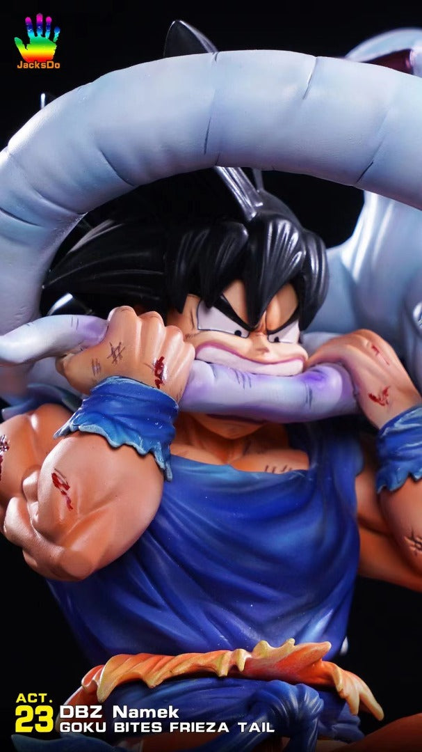 Dragon Ball - JacksDo Studio Goku bites Frieza's tail